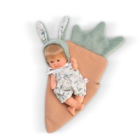 Asi Кукла-бебе Чикита със заешки уши и чувалче морков