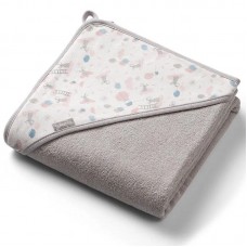 Babyono Бебешка хавлия за баня с качулка 100x100 см, сива Babyono Бебешка хавлия за баня с качулка 100x100 см, сива