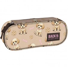 Back Up Pencil case 8 A 35 Beige Dogs