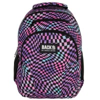 Back Up School Backpack W 20 Wavy Chessboard