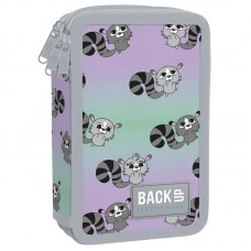 Back Up 3-layer Pencil Case supplies  EW 03 Raccoons