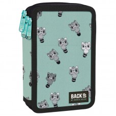 Back Up 3-layer Pencil Case supplies EW 76 Raccoon 