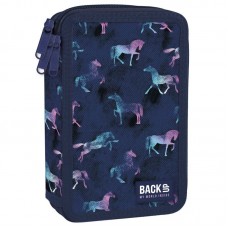 Back Up 3-layer Pencil Case supplies EW 88 Horses