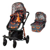 Cosatto Комбинирана бебешка количка Giggle Quad Charcoal Mister Fox