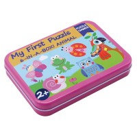 Andreu Toys Пъзели за най-малките 6 броя в кутия, Животни