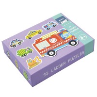  Andreu Toys 33 Pcs. Ladder Puzzles - Vehicles