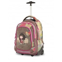 ANEKKE Ergonomic School Backpack With Wheels Sweet