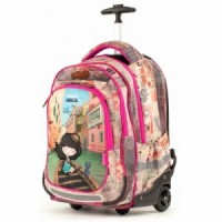 ANEKKE Ergonomic School Backpack With Wheels Bella Venezia