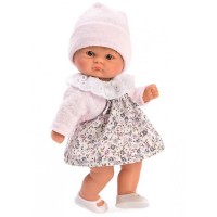 Asi Кукла-бебе Чикита с розовa жилетка и рокля на цветя