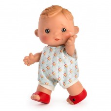Asi Кукла-бебе Дани с цветен гащеризон