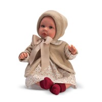 Asi Leo baby doll 46 cm with a beige coat Asi Leo baby doll 46 cm with a beige coat