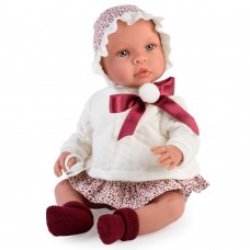 Asi Leo baby doll 46 cm with a red ribbon