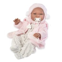 Asi Maria baby doll 43 cm with pink coat
