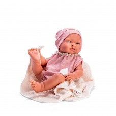 Asi Кукла-бебе Мария с розово боди и бежово одеяло