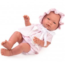 Asi Кукла-бебе Мария с с розово костюмче на точки