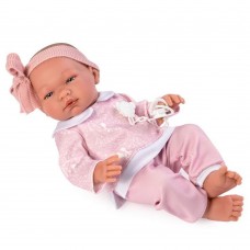 Asi Maria baby doll 43 cm with a pink suit and headband