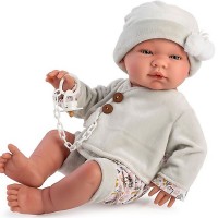 Asi Кукла-бебе Пабло с жилетка и шапка с помпони