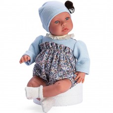 Asi Кукла Лея със синя шапка с помпон и панталонки