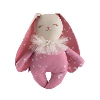Asi Малкото зайче Оливия розово с бели звезди Asi Малкото зайче Оливия розово с бели звезди