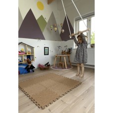 BabyDan Мек килим-пъзел за игра с корк