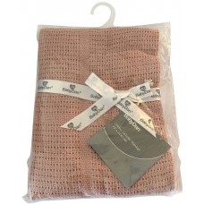 BabyDan Tънкo плeтeнo oдeялo oт пaмyк - пeлeнa Dusty Rose