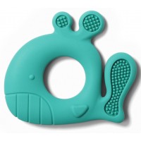 BabyOno Whale Pablo silicone teether mint