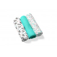 BabyOno Natural organic bamboo fibre nappies 3 pcs Mint BabyOno Natural organic bamboo fibre nappies 3 pcs Mint