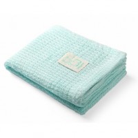 BabyOno Bamboo knitted blanket green