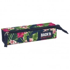 Back Up Pencil case C 12 Red flowers