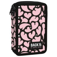 Back Up 2-layer Pencil Case with supplies 6 DW 37 Hearts