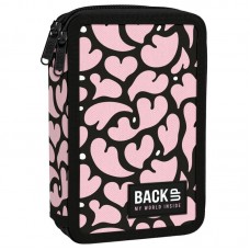 Back Up 2-layer Pencil Case with supplies 6 DW 37 Hearts