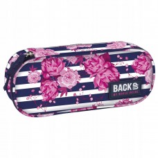 Back Up Pencil case A 34 Pink Flowers