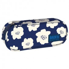 Back Up Pencil case A 27 White flowers