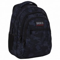 Back Up  School Backpack O 50 Black Camouflage