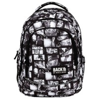Back Up  School Backpack 6 X 41 Grey Manga