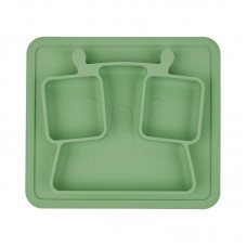 Badabulle Non-slip Plate with 3 compartments
