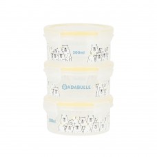 Badabulle MaxiBox Containers Set 300 ml pack of 3