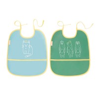 Badabulle Bib with Pocket, pack ot 2