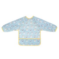 Badabulle Long Sleeved Bib, blue