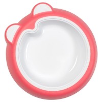 Badabulle Non-slip Baby Plate/Bowl pink