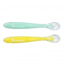 Badabulle Бебешки силиконови лъжици 2 броя