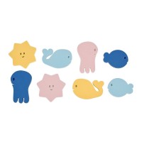 Badabulle Стикери за баня 8 броя, Морски обитатели