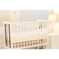 Barbabebe Bed Next white/grey