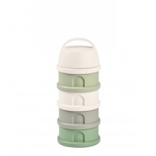 Beaba Formula milk container 4 compartments, sage green