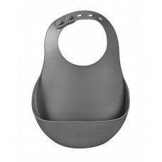 Beaba Silicone Bib, mineral grey