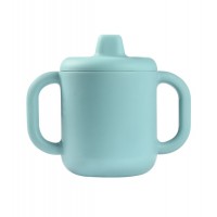 Beaba Силиконова чаша с дръжки, синя Beaba Силиконова чаша с дръжки, синя