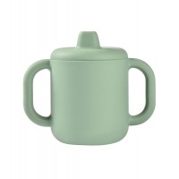Beaba Силиконова чаша с дръжки, зелена Beaba Силиконова чаша с дръжки, зелена