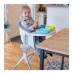 Beaba Up and Down High Chair, white-grey