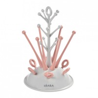Beaba Baby bottle draining rack, coral