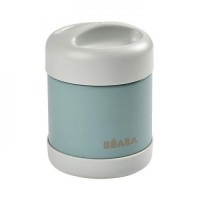 Beaba Stainless Steel Isothermal Portion 300 ml, eucalyptus green